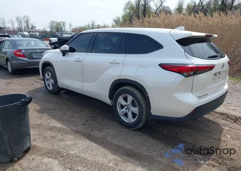 2021 Toyota Highlander Le from USA, damaged, VIN 5TDBZRBHXMS114659